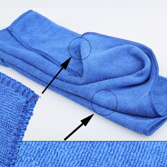 Car Wipe Cloth Auto Washing Waxing Polishing Cleaning Towel 30X70cm Blue Newly