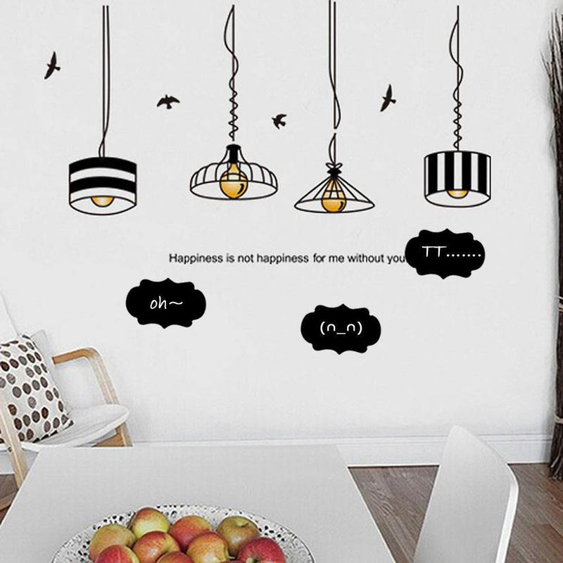 15st Handwerk Etiketten Blackboard Aufkleber Tafel Paste Abziehbilder für Glas-B