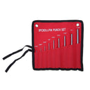 9pcs Multi Size Round Head Pins Set Punch Steel Grip Roll Pins Punch Tool