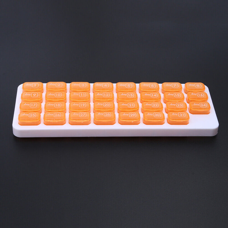#A 31 Dividers Vitamin Holder Moisture-proof Grid Keyboard Tablet Container Digi