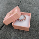 Color Tiny Creative Charm Heart Finger chain Gift Jewelry Tears Expression Ring