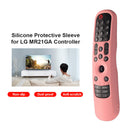 Anti-Slip Case Smart TV Remote Control Cover for LG MR21GA/MR21GC (Pink)