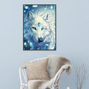 5D DIY Diamond Painting Wolf Cross Stitch Embroidery Mosaic Kit Needlework Newly