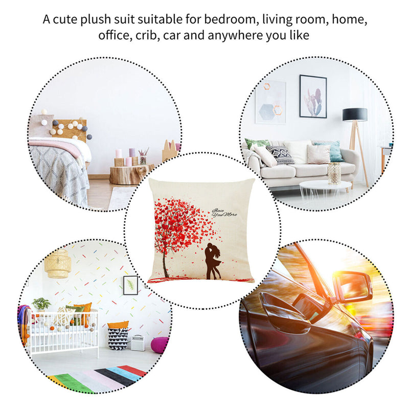 Pillow Covers - Set of 4 Valentines Day Throw Pillows Covers for Sofa Couch