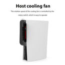 External Game Console Host Radiator with USB Port 3 Gears Cooling Fans for PS5