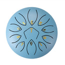 6 Inch 11-Note Tongue Drum with Drumsticks Hand Pan Ethereal Drums (Blue) Newly