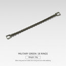 18-ring Camping Hanging Rope Tent Cup Lamp Hanger Clothes Line (Army Green)