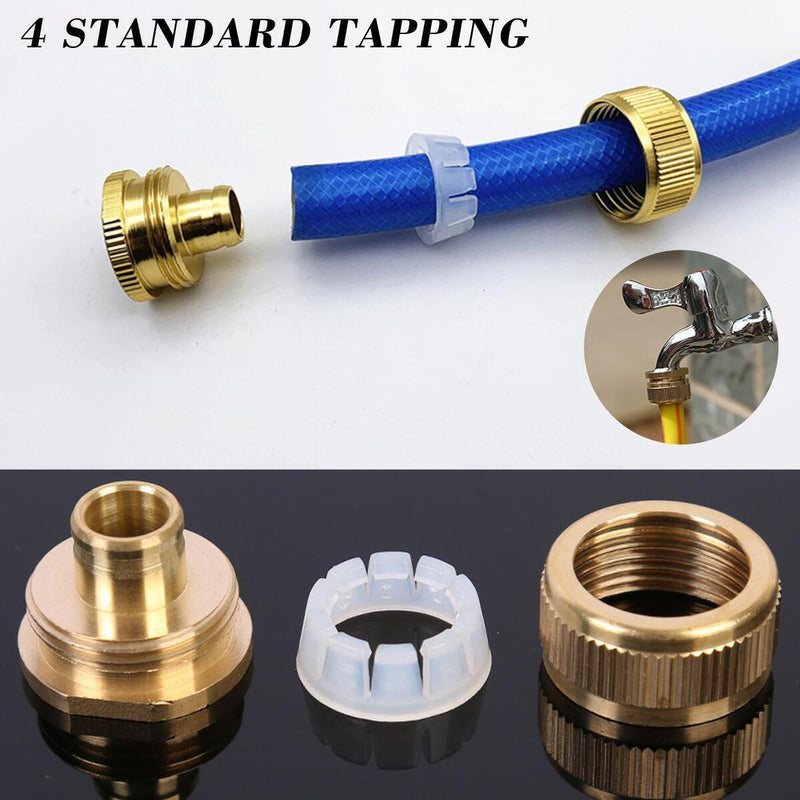 1*4-point Garden Water Pipe Joint Hose Adapter Brass Tube Male Female Male K2R5