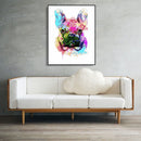 Painting By Numbers DIY Colorful Dog Canvas Oil Wall Art Picture Ornaments Kit