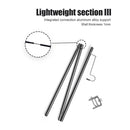 Camping Lamp Pole Ground Desktop Fixing Lantern Holder (Black Single Hook) Newly