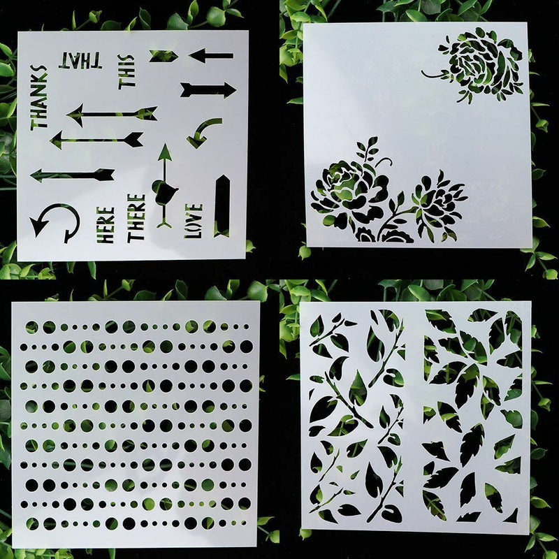 DIY Crafts Embossing Template Scrapbooking Walls Painting Layering Stencils