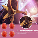 4pcs Electric Guitar Knob Cap Guitar Volume Tone Button for EPI LP (Red) Newly