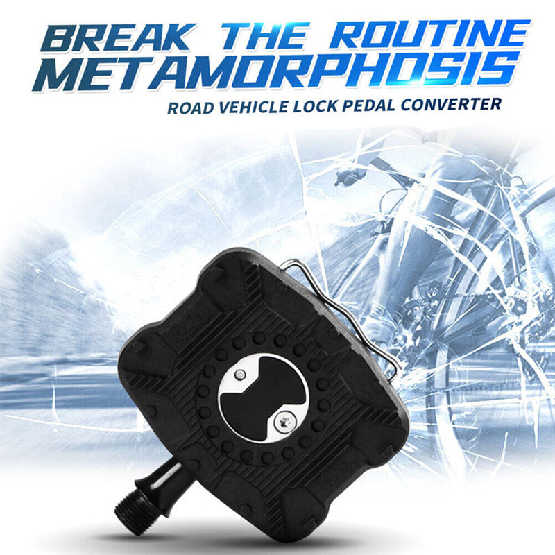 Road Bike Pedal Plate Bicycle Pedals Flat Bracket Adapter Converter for Wahoo