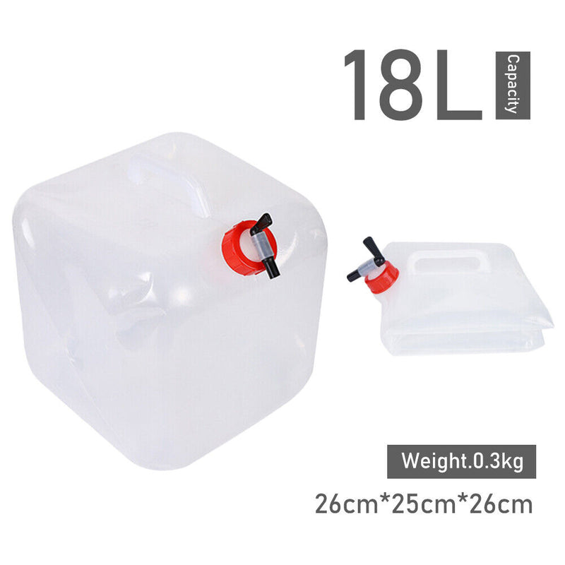 Collapsible Water Storage Container Drinking Bag for Hiking Fishing (18L) Newly