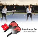 2pcs Pickle Paddles Rackets + 4 Balls Lightweight Outdoor Indoor Sports Racqu