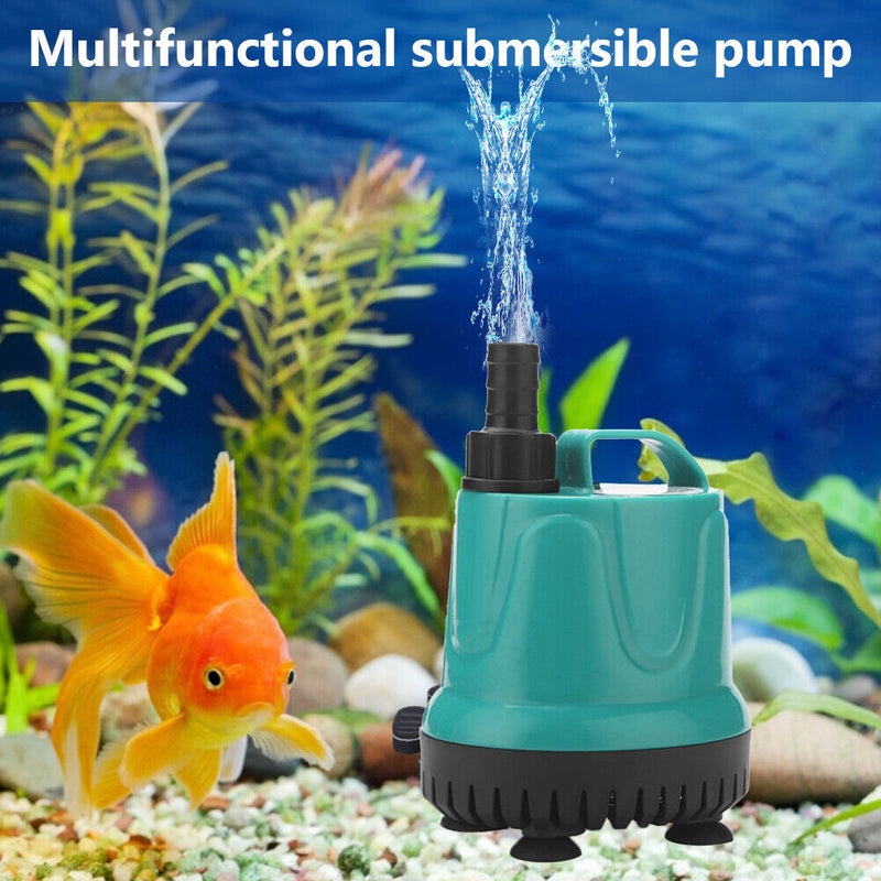 Fish Tank Submersible Pump Silent Filter Suction Feces Pump (EB A800 18W) Newly