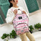 Fashion Women Printing Mummy Diaper Bag Nappy Large Handbags (Pink Rainbow)