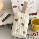 Cotton Toiletry Case Embroidery Cosmetic Bag Bear Make Up Bag Makeup Pouch