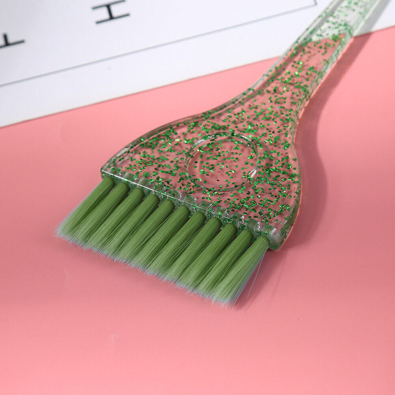 Plastic Crystal Hair Dye Brush Hair Coloring Applicator Hair Comb Barber To