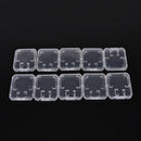 Standard Holder SD/TF SDHC Card Transparent Memory Card Case Storage Box