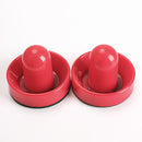 2Pcs 75mm Air Hockey Table Felt Pusher with 2pcs 63mm Puck Mallet Goalies Newly
