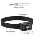 Headlight Outdoor XPG LED Strong Light Work Head Lamp Headlamp Fishing Light