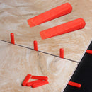 100pcs Ceramic Wedge Tile Spacer Floor Leveling System Locator (Red 5mm) Newly