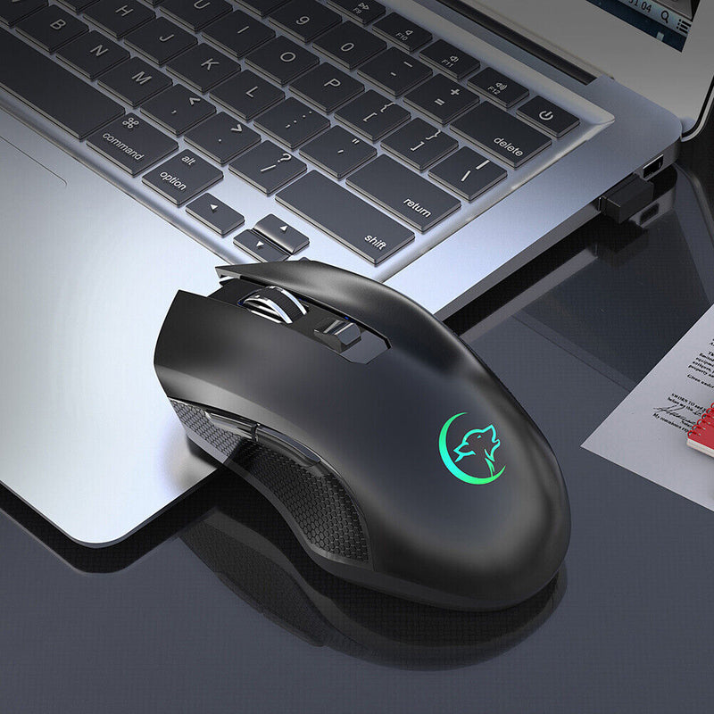 G851 2.4GHz Wireless Mouse 2400DPI Colorful Mute Office Mice for Laptop