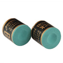 2pcs Billiard Chalks Pool Cue Stick No-slip Snooker Accessory (Dark Green)