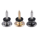 40pcs Electric Acoustic Guitar Strap Lock Buttons Bass Strap Buckle(Black)