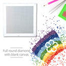 Blank Embroidery Full Round Drill Canvas DIY Diamond Painting (30x30cm) Newly