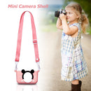 Portable Mini Cartoon Camera Cover Adjustable Silicone Shell (Pink Rat) Newly