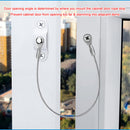 4pcs Stainless Steel Cabinet Door Hinge Restraint Limiter Braided Cable Locks