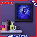 5D DIY Blue Butterfly Fairy Diamond Painting Kits Full Round Drill Wall Decor