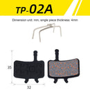 1 Pair MTB Bicycle Disc Brake Pads for BB5 M446 Cycling Bike Parts (TP02A) Newly