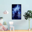 Diamond Painting 5D Moon Black Cat DIY Full Round Drill Decoration Handwork