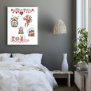 Full Cross Stitch Cotton 14CT Printed Christmas Needle Handmade Craft Kit