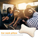 Car Styling Headrest Leather Seat Head Support Cushion Neck Pillows (Beige)