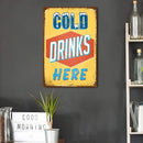 Weatherproof Retro Chic Letter Sign Iron Painting Wall Drawing Template (8)