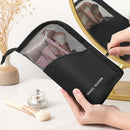 Zipper Waterproof Cosmetics Storage Bag Makeup Brush Holder Pouch (Black) Newly