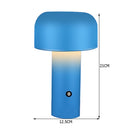 #A Mushroom Table Lamp Rechargeable Bedroom Bedside USB Desk Touch Night Lights