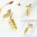 Opening Yarn Guides Finger Wear Armor Cover Crochet Loop Sewing Knitting Ring