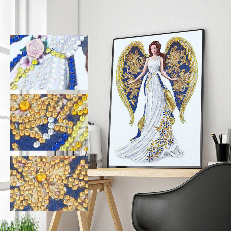 5D Girl Dream Diamond Painting Luminous Special Shape Partial Drill V048 Newly