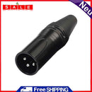 DIY Microphone XLR 3Pin Male Plug Connector Cable Solder Plug MIC Adapter for Am