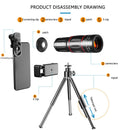 4"" 1 Lens Wide Angle 28x Mobile Camera Lens Optical Zoom for Smartphone