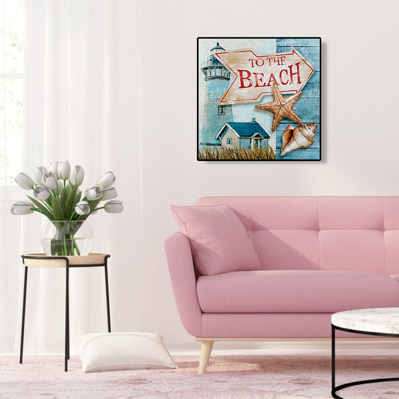 5D DIY Full Drill Diamond Painting Beach Cross Stitch Mosaic Kit Home Wall Arts