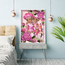 5D DIY Diamond Painting Rose Girls Full Drill Rhinestone Mosaic Art Picture K