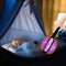 Electric Fly Swatter Insulation Protection Net & Foldable (Black Orange) Newly