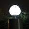 LED Solar Power Acrylic Round Ball Light Outdoor Garden Wall Pillar Lamp Newly
