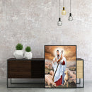 Oil Paint By Numbers Jesus Frameless Picture Craft Kits for Home Decoration